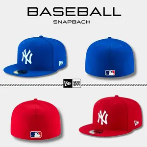 New Era MLB New York Yankees 9FIFTY Snapback Hat, Flat Brim High Crown Design, Premium Cotton Fabric, Raised Embroidered Logo, Adjustable Snapback Hat for Men Women, Urban Streetwear Cap, Gorras Urbanas