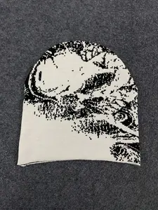 Fashionable street retro pullover cold hat, new American funny and versatile knitted hat, Graphic Hat