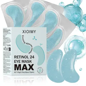 30pcs Retinol 24max Collagen Gel Eye Masks, Smooth Soft Hydrated Moisturizing Eyelid Skin, Brighten Eye Area, Build Skincare Barrier, Anti-Darkness Dryness
