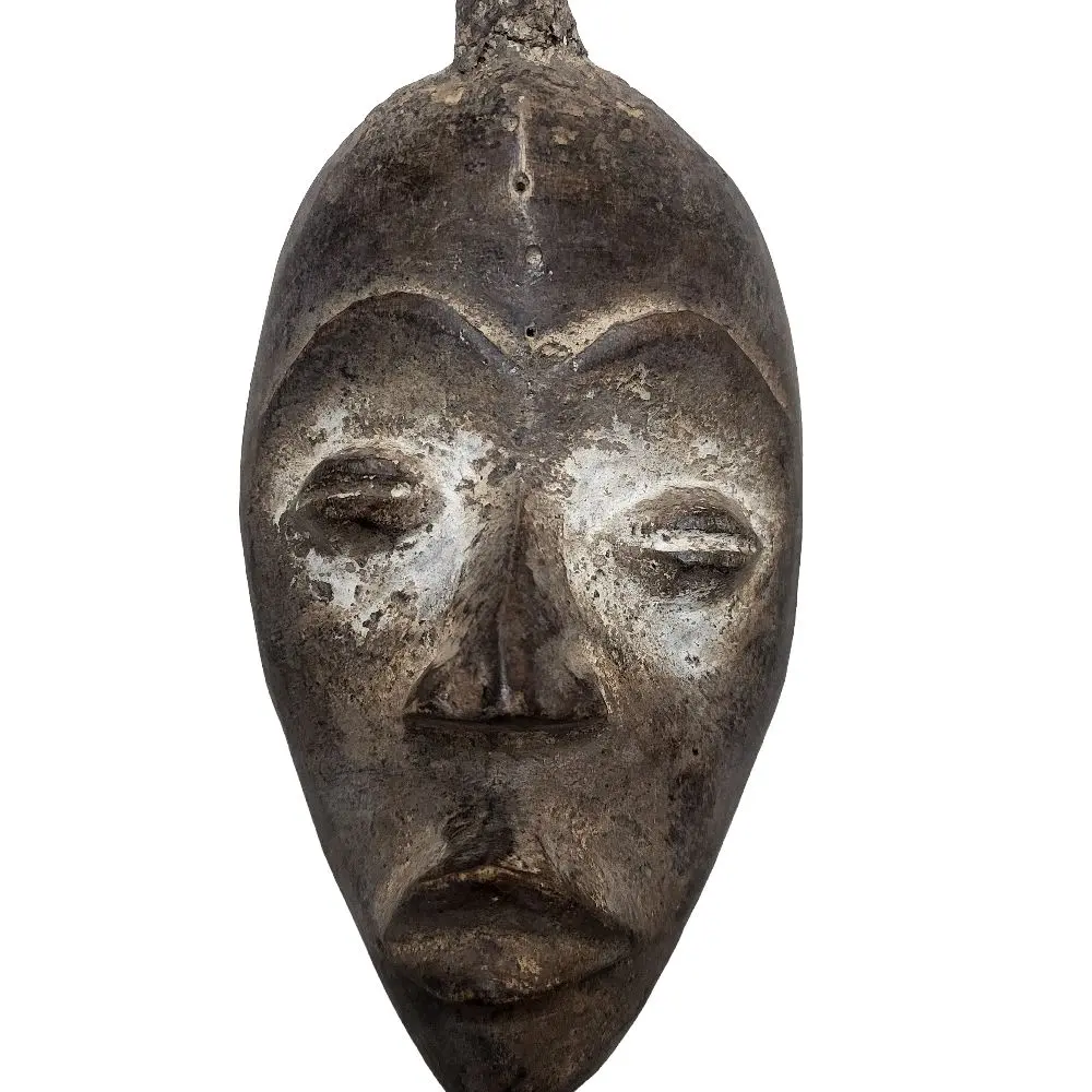 Antique African Dan Mask from Cote d'Ivoire Ivory Coast West African Ceremonial Mask Acquired from Salaga Market Authentic Artwork