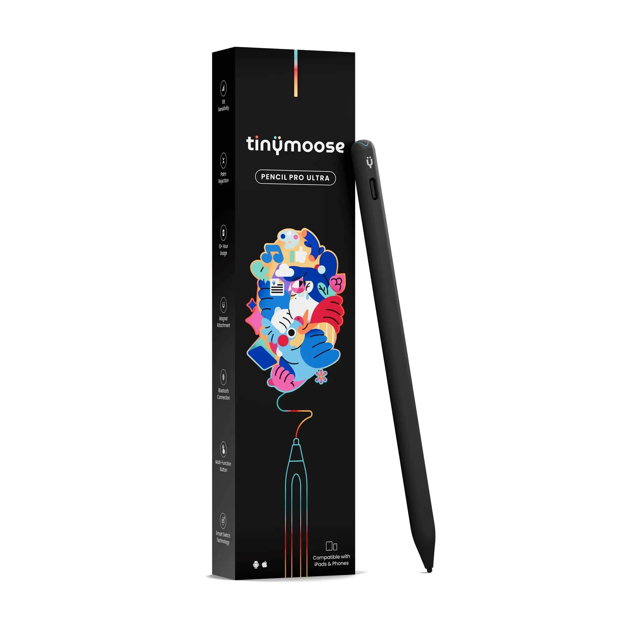 Pencil Pro Ultra iPad Pen with Smart Switch Technology - Midnight Black Pencil Pro Ultra iPad Pen with Smart Switch Technology - Midnight Black