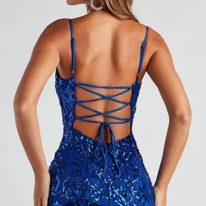 20232025Women'sSummerSequinSuspenderSexyHipWrapSlimMiniDressblackformalstrappydressshinydress2025