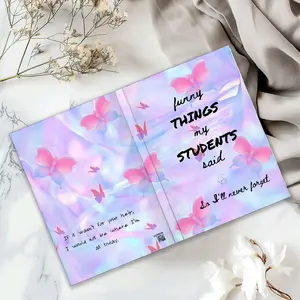Funny Things My Students Said Journal - Inspirational Notebook with Butterfly Design and "I'll Never Forget" Quote