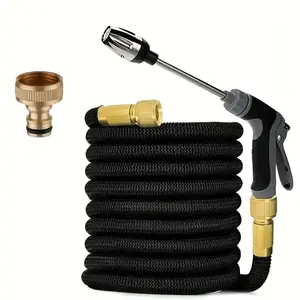1pc Garden Expandable Hose Soft Tube, Magic Stretchable Garden Water Hose, Durable Flexible Gardening Hose for Outdoor Use, Garden Hose Nozzle