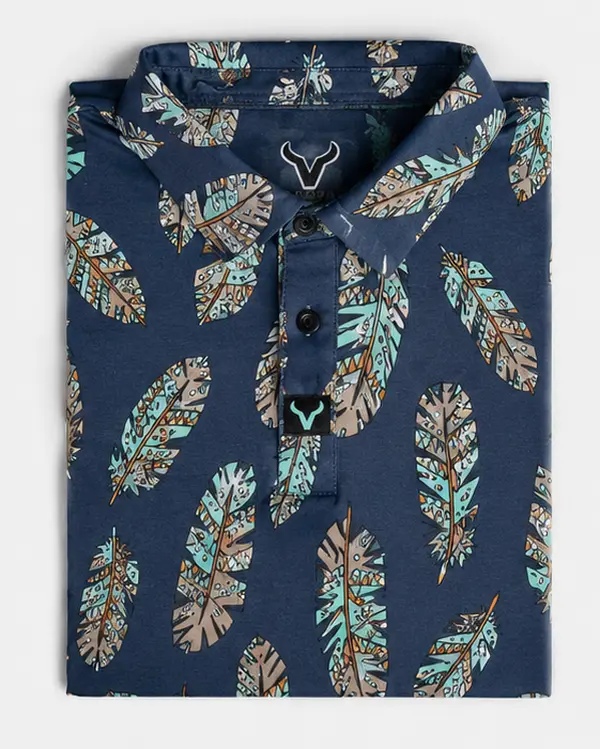 Vexil Brand - Polo - Feathers - Blue