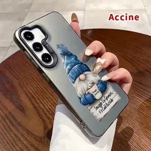 IMD Case Compatible with Samsung Galaxy S24 Plus S25 S23 S22 Ultra S23+ Winter Gnome Warmth Pattern Raised Edges Camera Protective Ultra Thin Cell Phone Cover for Boy