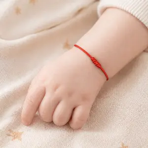 Red String Bracelet for Baby, 7-Knot Red Bracelets for Infant Girls  as  Protection Gifts for Kids, Handmade Christian Mens 7 Knots Good Luck Gifts Kabbalah Baby Braclets for Infant Girl