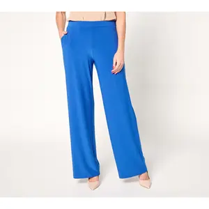 GRAVER Susan Graver Petite LK Luxe Wide Leg Pants