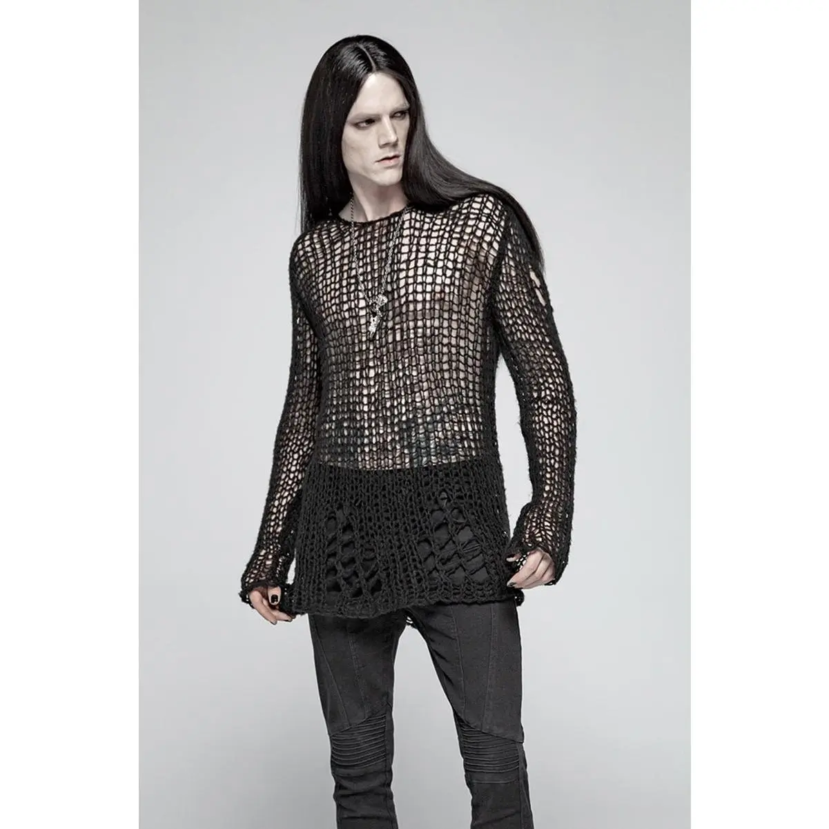Doom Metal Shredded Sweater Top [Unisex]