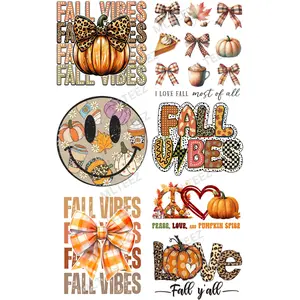 FALL VIBES (2) PREMADE GANGSHEET  - 22X36  DTF TRANSFERS - DIRECT TO FILM