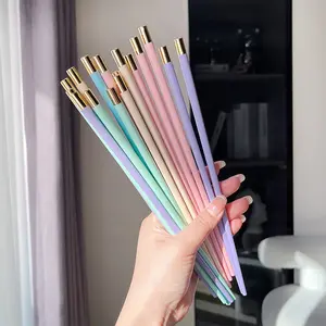 5 Pairs Dishwasher Safe Fiberglass Chopsticks Set,9.57 Inch Reusable Japanese Chinese Chopsticks , Non-Slip, Easy to Use (colorful ), Tableware, Kitchenware