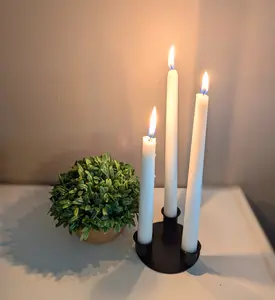 Taper Candle insert - 3 candle holder - wrought iron - amish made