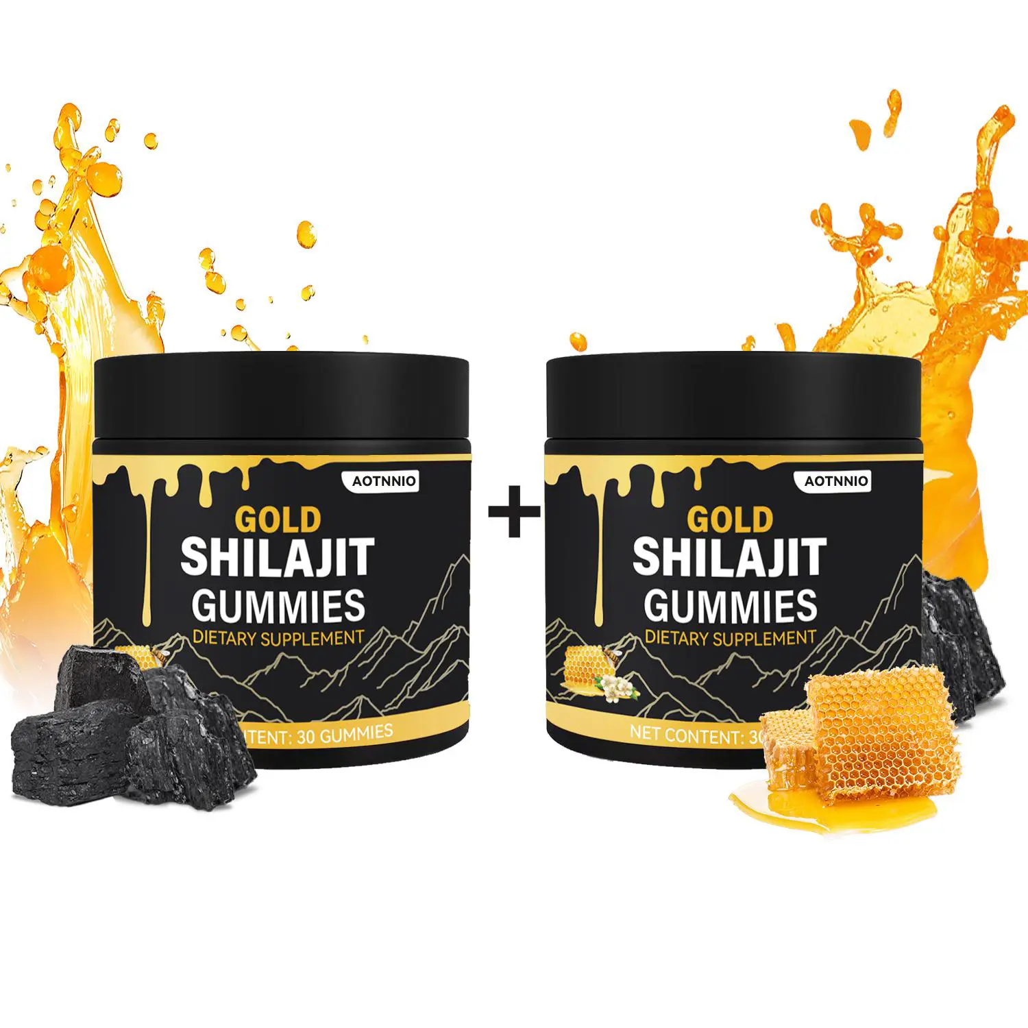 Shilajit Gummies Organic ManukaHoney Boosts Energy and Stamina for Men's Sports and Fitness 30 Gummies