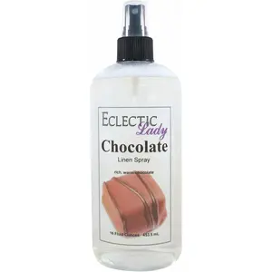 Chocolate Linen and Sheet Spray - No Artificial Colors, Parabens, or Preservatives - Long-Lasting Scent for Bed, Fabric & Pillow