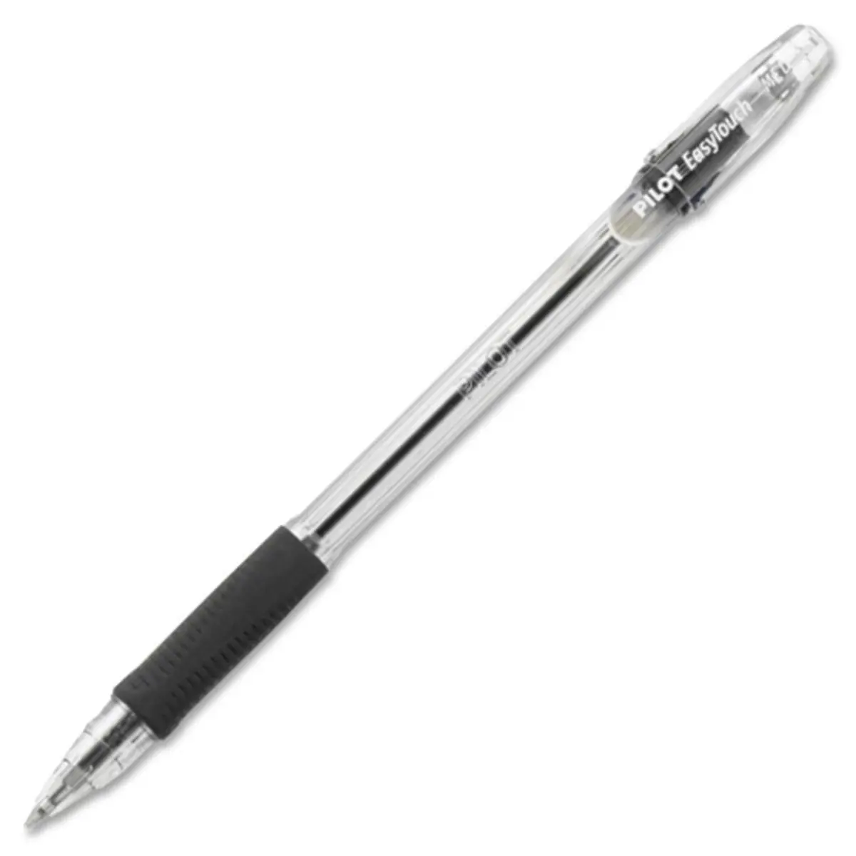 Pilot Corp. Of America 32010 EasyTouch Ballpoint Stick Pen, Black Ink, Medium, Dozen, 1 Mm, Balanced Barrel