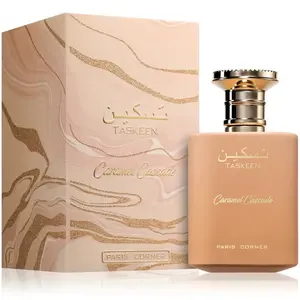 Paris Corner Taskeen Caramel Cascade for Unisex Eau De Parfum Spray, 3.4 Ounce
