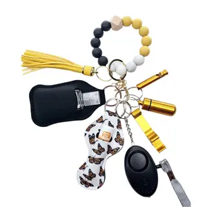 Yellow | Beaded Keychain Set