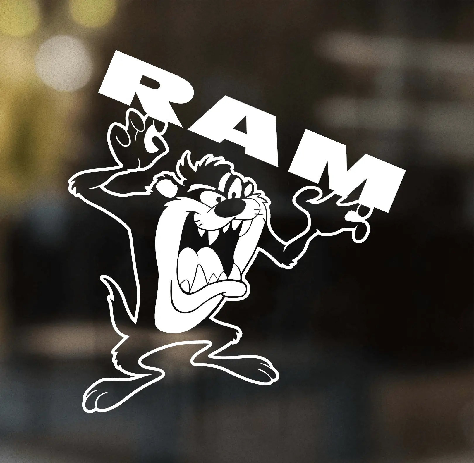 Thrilling Signs | Taz Ram Decal - Tasmanian Devil Vinyl Sticker for All Dodge Ram Trucks