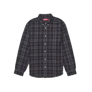 Supreme Plaid Flannel Shirt (FW24) Black (men) by StockX