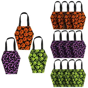 10" x 12" Medium Coffin-Shaped Nonwoven Tote Bags - 12 Pc.