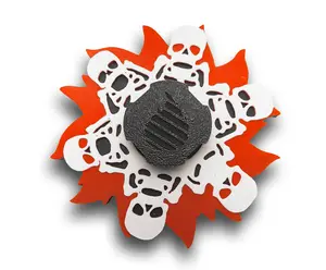 Multi Color Layered Dancing Skelly Animated Zoetrope (Please Read Description Before Purchase for How To: Viewing Instructions)
