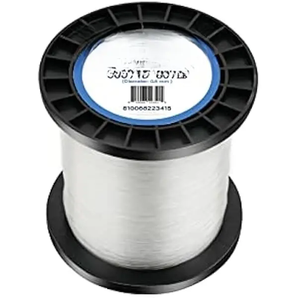 Monofilament Fishing Line 6,8,10,12,15,20,25,30,40,50,60,80,100,130,250,300,400 lbs, 50,100,500,1000,3000 Yards Invisible Thin Diameter Mono Fish Wire String, Clear