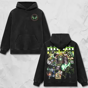 Retro Comics Doctors Doom Graphic Oversize Acid Washed Cotton Hoodie, Sweatshirt, Tee - TV Series Movie Graphic Design Unisex Top Cotton Streetwear T-Shirt Clothes