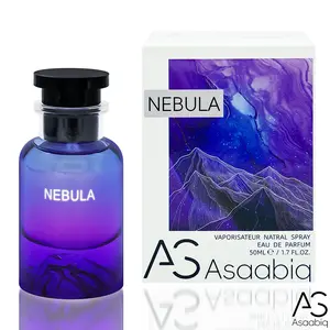 Asaabiq NEBULA 1.7oz / 50ml Men's Perfume  Eau de Parfum, Crisp Cold Woody Long Lasting Masculine Fragrance Spray