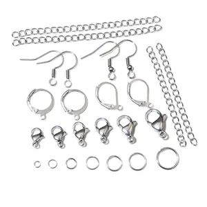 316 Stainless Steel DIY Jewelry Making Findings Necklac Earrings Hooks/Jump rings/Lobster Clasp Craft Accessories