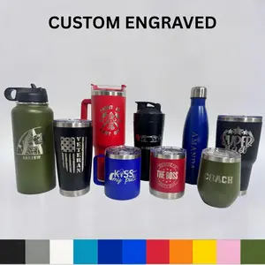 Custom Engraved Tumblers - 9 Styles Personalized Cups for Gifts Girls Trips Events Engraved with Names
