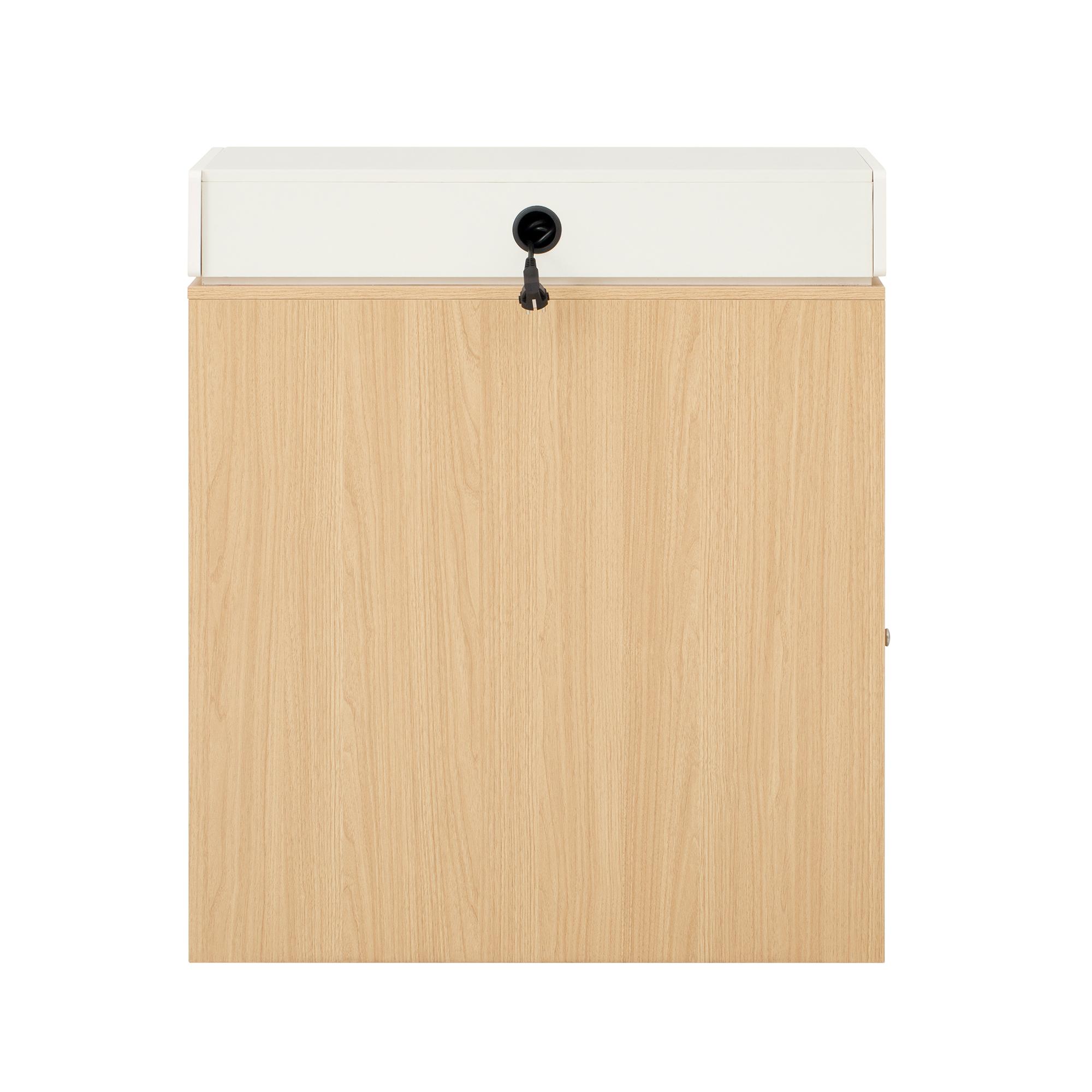 Rolling Kitchen Island & Extendable Dining Table with Folding Top & Power Outlet, Mobile Sideboard with Drawers, Hooks & Storage for Kitchen & Dining Room