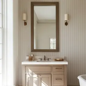 Harmony Stripe Removable Wallpaper - Beige & Off-White