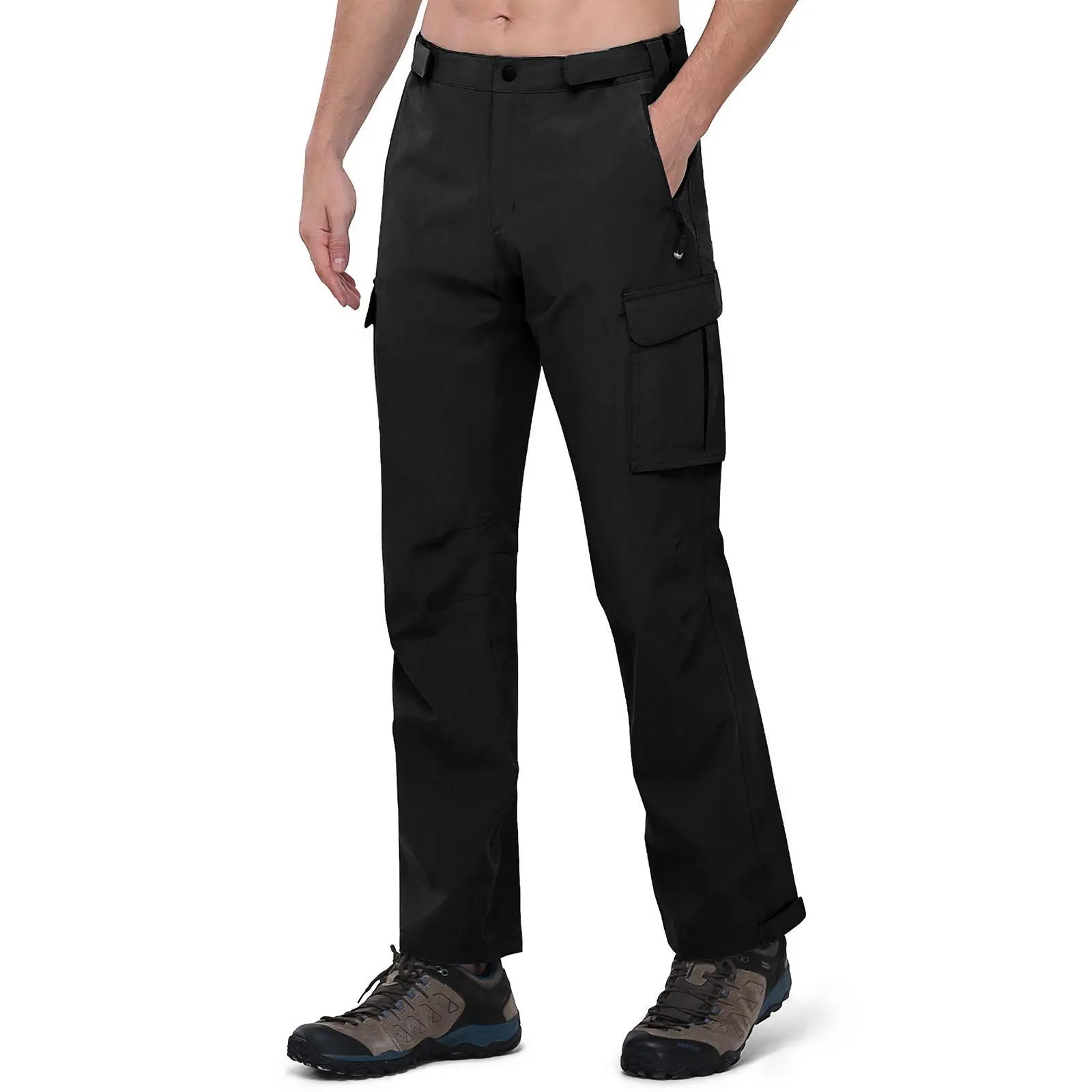 33,000ft Men's Rain Pants Waterproof Lightweight Breathable Golf Over Pants for Hiking Travel Cycling Outdoor