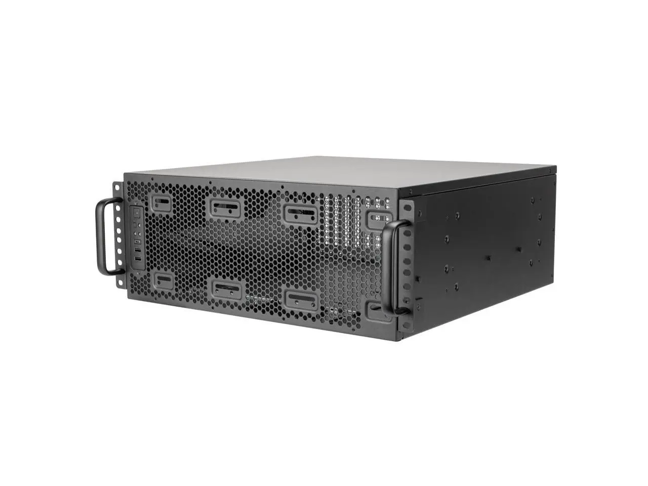 SilverStone SST-RM4A Black 4U Rackmount Server Chassis with Enhanced 360mm Radiators Compatibility