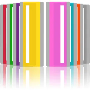 16 Pieces Colored Guided Reading Strips Highlight Overlays Reading Bookmark Line Trackers for Kids Dyslexia Student Reading Tools Mixed Colors