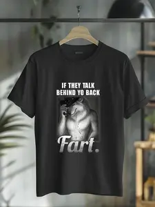 100% cotton Meme If They Talk Behind Your Back Fart Funny Oddly Specific T-Shirt casual Fashion graphic tees for women, Prints, Unisex