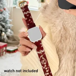Boho Style Wool Leather Apple Watch Band, Watch Straps, Smart Watch Accessories, Fashionable Unique Design, Fits 38/40/41/42/44/45/46/49mm, Compatible with Series 1-11