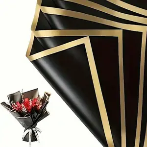 10pcs/20pcs Flower Wrapping Paper, Valentine's Day Waterproof Bouquet Wrap, DIY Florist Supplies, Wedding Birthday Gifts, Gift Packaging