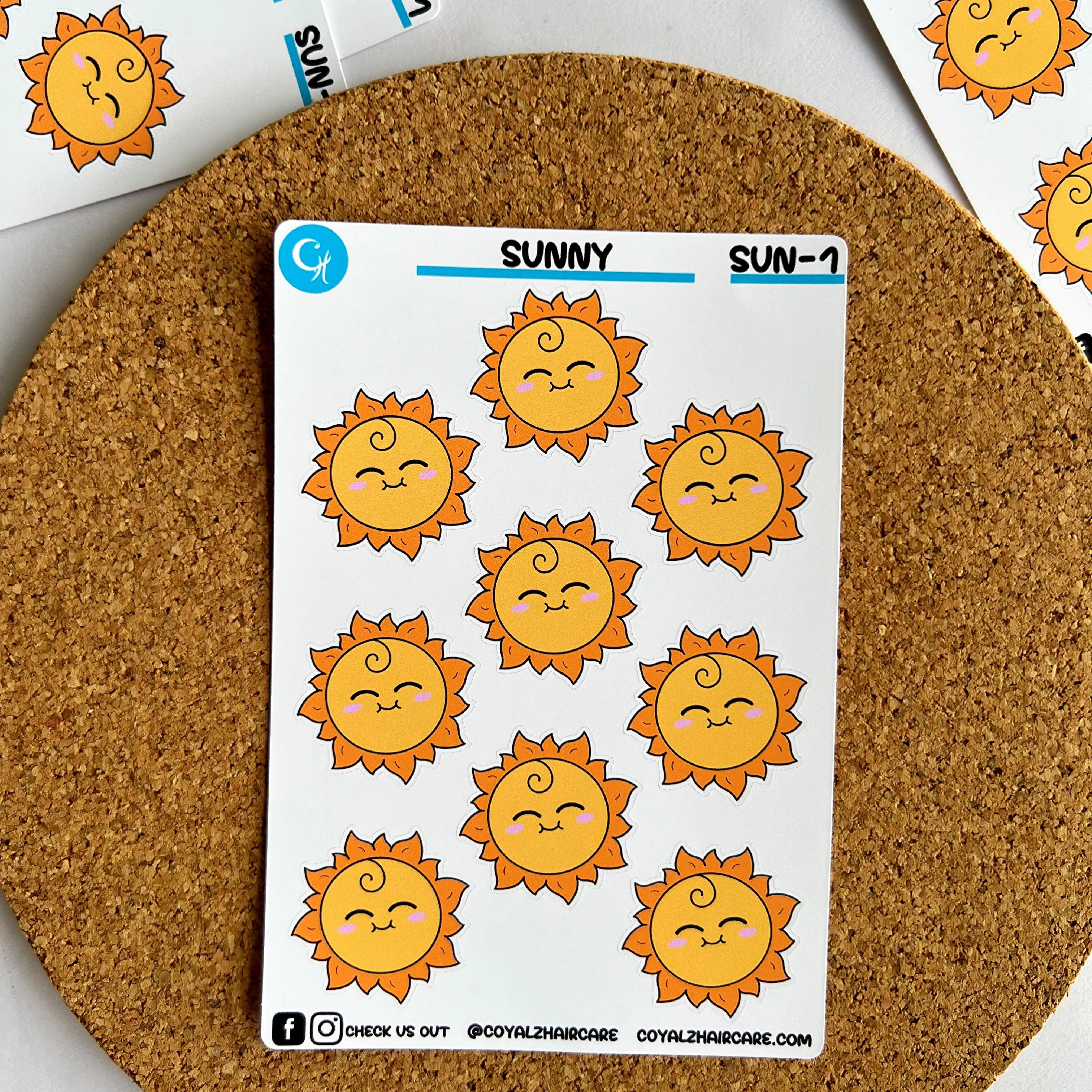 Sun Sticker Sheet Sun Sticker Sheet