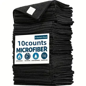 Microfiber Cleaning Cloth, 10pcs Multipurpose Absorbent Kitchen Cleaning Cloth, Household Dishwashing Cloth, Cleaning Rag, Microfiber Cleaning Towels, Home Essentials