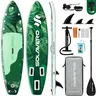 Ecofurnix 11' Unisex PVC Inflatable Paddleboard, Yoga-Friendly Wide SUP with EVA Anti-Slip Deck, 500LB Capacity for Family & Children, Tandem Fit, Rapid Inflate Valve, Included Bag & Waterproof Phone Pouch, Ideal for Yoga/Fishing