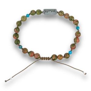 Tectonic + Unakite Bead