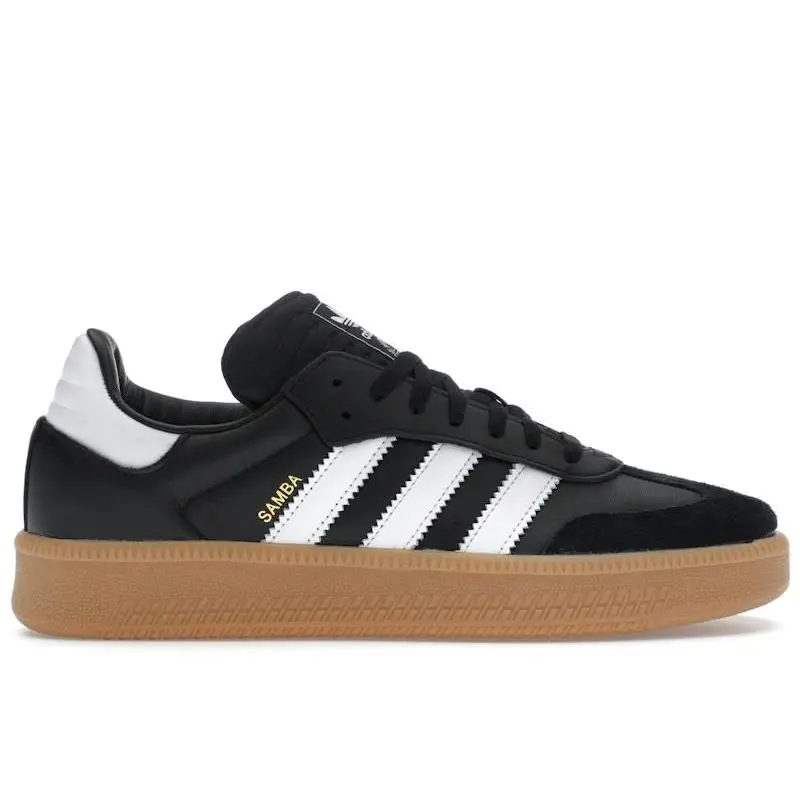 adidas Samba XLG Core Black Gum Shoes | Unisex Lifestyle Sneakers | Classic Samba-Inspired Footwear with Premium Leather Upper, Oversized XLG Platform Sole, Iconic 3-Stripes Design, Gum Rubber Outsole, Cushioned Comfort, and Modern Streetwear Style