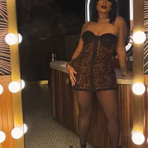 Captivating Gazes Slip Dress Leopard - Casual Womenswear with Lace and Mesh Details, Stretchy Design for Summer Comfort