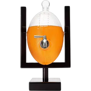 Football Decanter for Whiskey, Wine, Water & Other Liquids - Spigot Faucet - 1400ml Fantasy & Monday Night Football Decorations Decor Liquor Dispenser Gifts for Men Dad, Decanters for Alcohol
