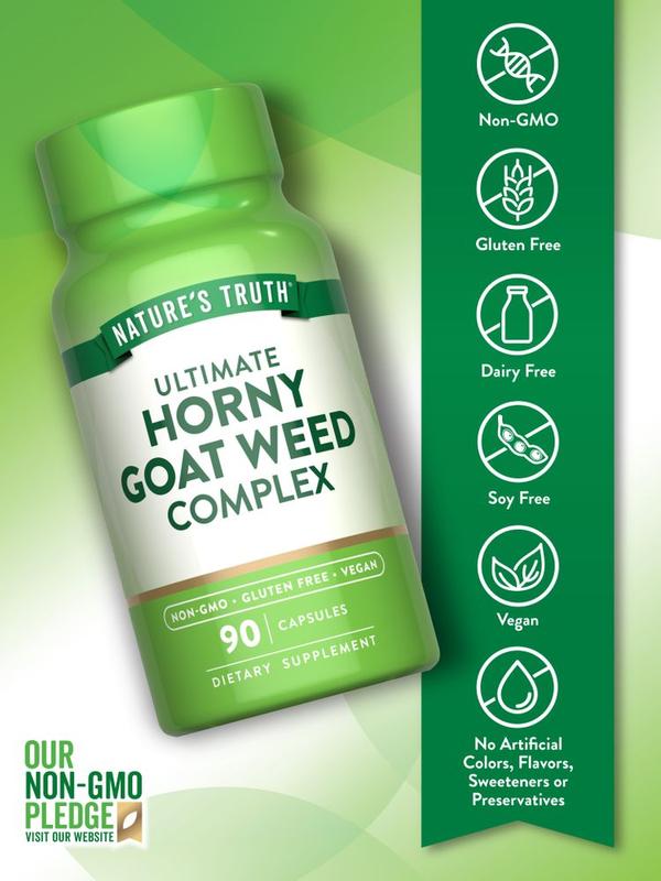 Nature's Truth Horny Goat Weed Complex | 90 Capsules | With Maca Root | Non-GMO & Gluten Free Herbal Supplement