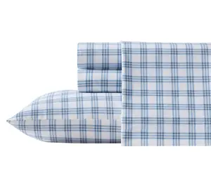 Eddie Bauer Arrowhead Blue Cotton Flannel KingSheet Set
