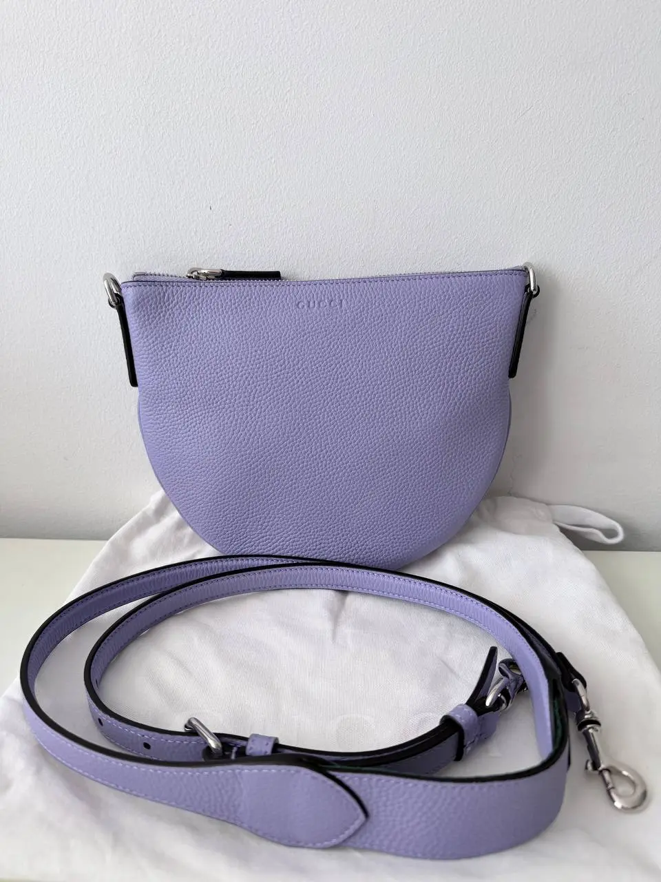 Pre-owned Leather Clutches & Wristlets Gucci Mini Crossbody Bag – Purple