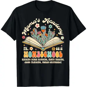 Funny Graphic Tee | Trendy Pumpkin Patch Outfit Graphic Tees Men’s ShirtsMama's Academy Homeschool Mom Homeschool Mama Mother’s Day T-Shirt