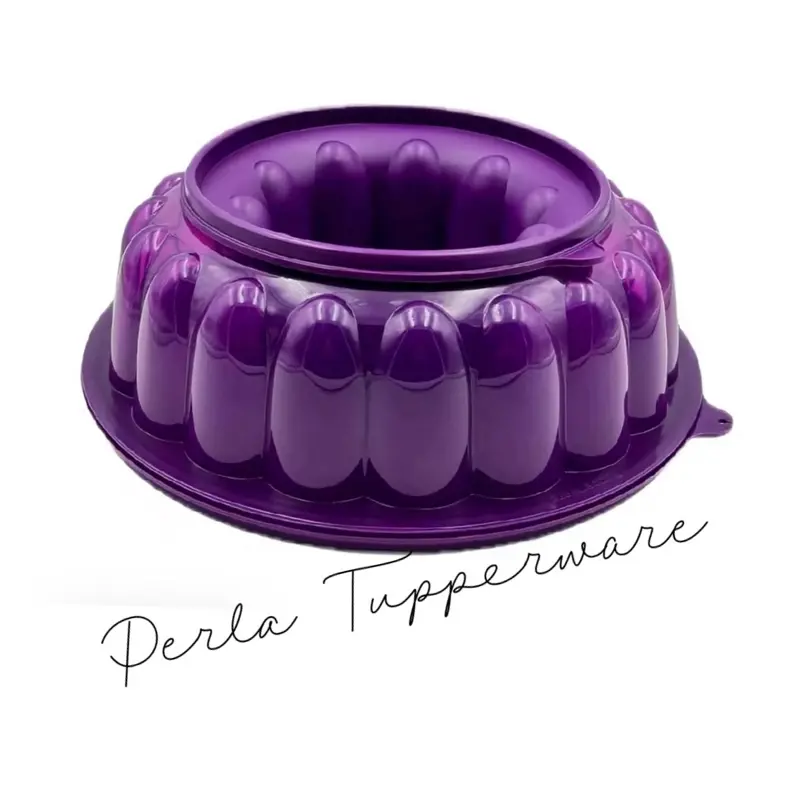 Purple Round Silicone Gelatin Mold - 6-Cup Easy Release Kitchen Bakeware for Dessert Making, Baking Enthusiasts, Serve 6 Cups